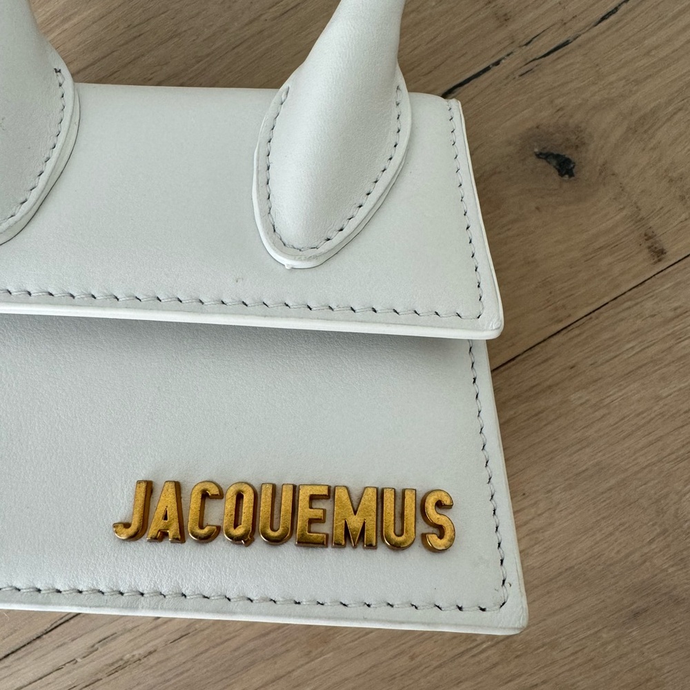 Pristine ⭐️ JACQUEMUS Le Chiquito Mini Crossbody White Leather Bag - Picture 8 of 16